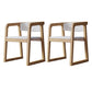 Wood Contemporary Style Indoor with Arm Chair Open Back Dining Side Chairs White 2 Piece Set Natural Wood Clearhalo ' kitchen&dining_furn' 'Dining Chairs' 'Dining Tables & Seating' 'dining_chair' 'furn' 'furn_dining_chair' 'Furniture' 'furniture_dining_chair' 'Kitchen & Dining Furniture' 'kitchen' 3493826