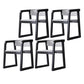 Wood Contemporary Style Indoor with Arm Chair Open Back Dining Side Chairs White 4 Piece Set Black Clearhalo ' kitchen&dining_furn' 'Dining Chairs' 'Dining Tables & Seating' 'dining_chair' 'furn' 'furn_dining_chair' 'Furniture' 'furniture_dining_chair' 'Kitchen & Dining Furniture' 'kitchen' 3493835