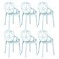 Scandinavian Home Side Chair Birds Nest Cross Back Plastic Dining Room Chair Light Blue 6 Piece Set Clearhalo ' kitchen&dining_furn' 'Dining Chairs' 'Dining Tables & Seating' 'dining_chair' 'furn' 'furn_dining_chair' 'Furniture' 'furniture_dining_chair' 'Kitchen & Dining Furniture' 'kitchen' 3493841