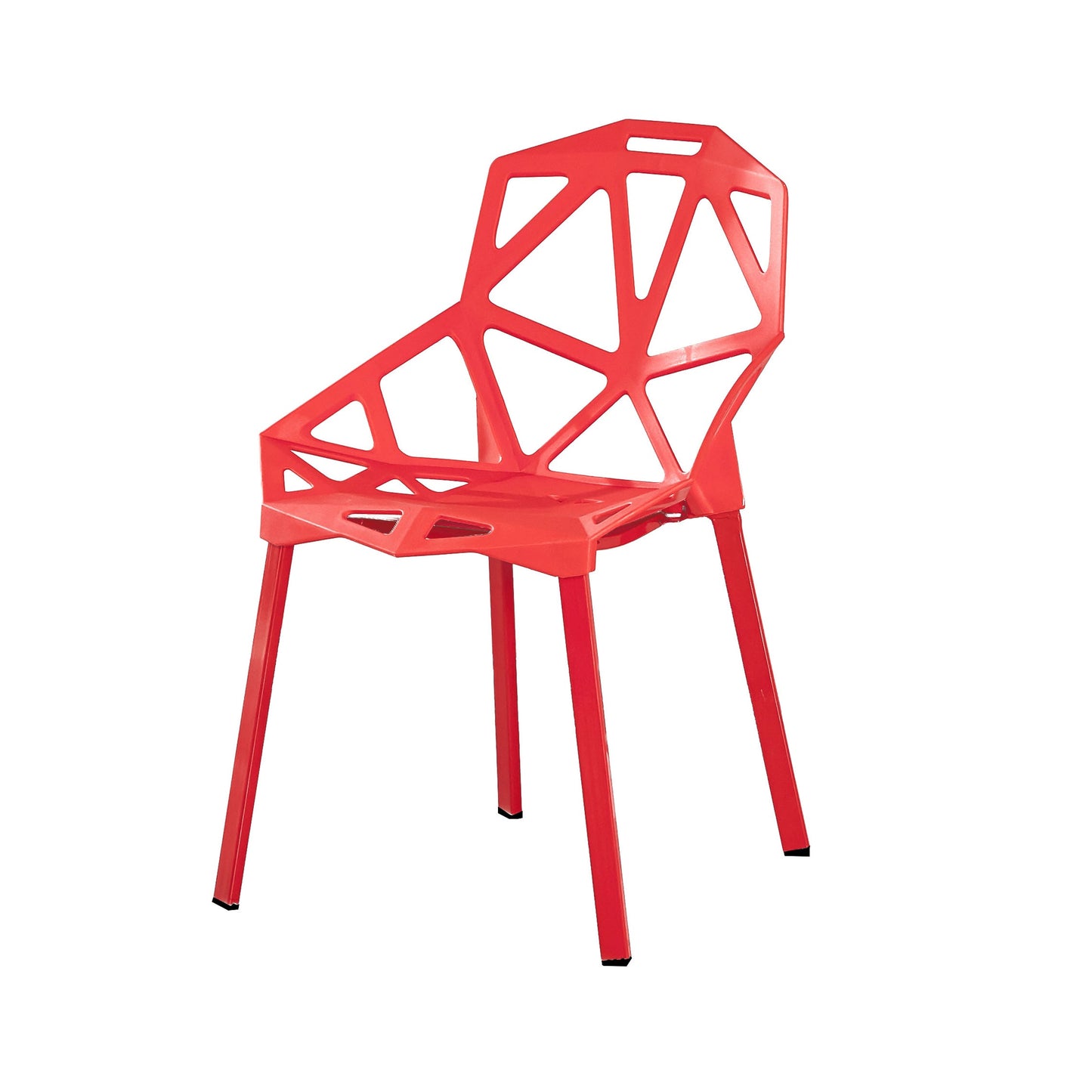 Scandinavian Home Side Chair Birds Nest Cross Back Plastic Dining Room Chair Clearhalo ' kitchen&dining_furn' 'Dining Chairs' 'Dining Tables & Seating' 'dining_chair' 'furn' 'furn_dining_chair' 'Furniture' 'furniture_dining_chair' 'Kitchen & Dining Furniture' 'kitchen' 3493845