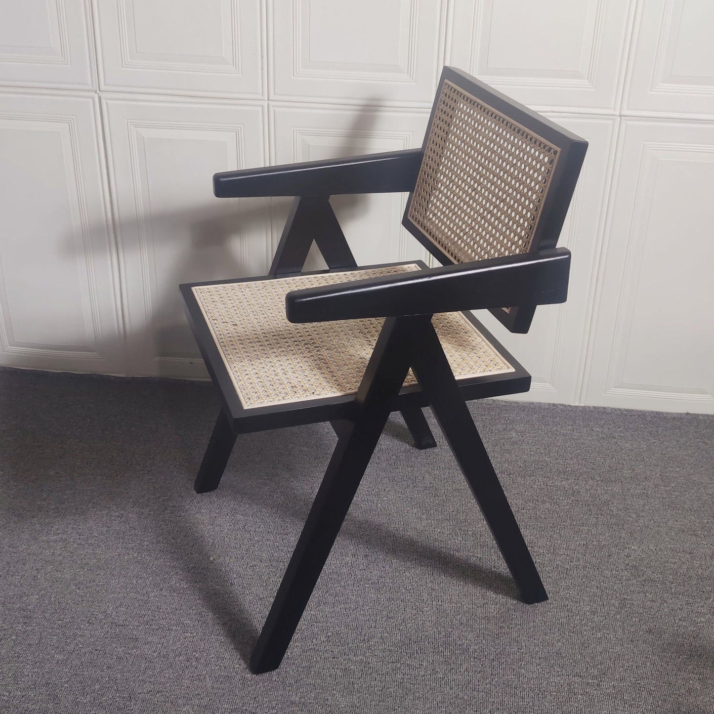 Contemporary Dining Room Chair 20'' Wide Open Arm Chair with 4 Wood Legs for Home Use Clearhalo ' kitchen&dining_furn' 'Dining Chairs' 'Dining Tables & Seating' 'dining_chair' 'furn' 'furn_dining_chair' 'Furniture' 'furniture_dining_chair' 'Kitchen & Dining Furniture' 'kitchen' 3493890