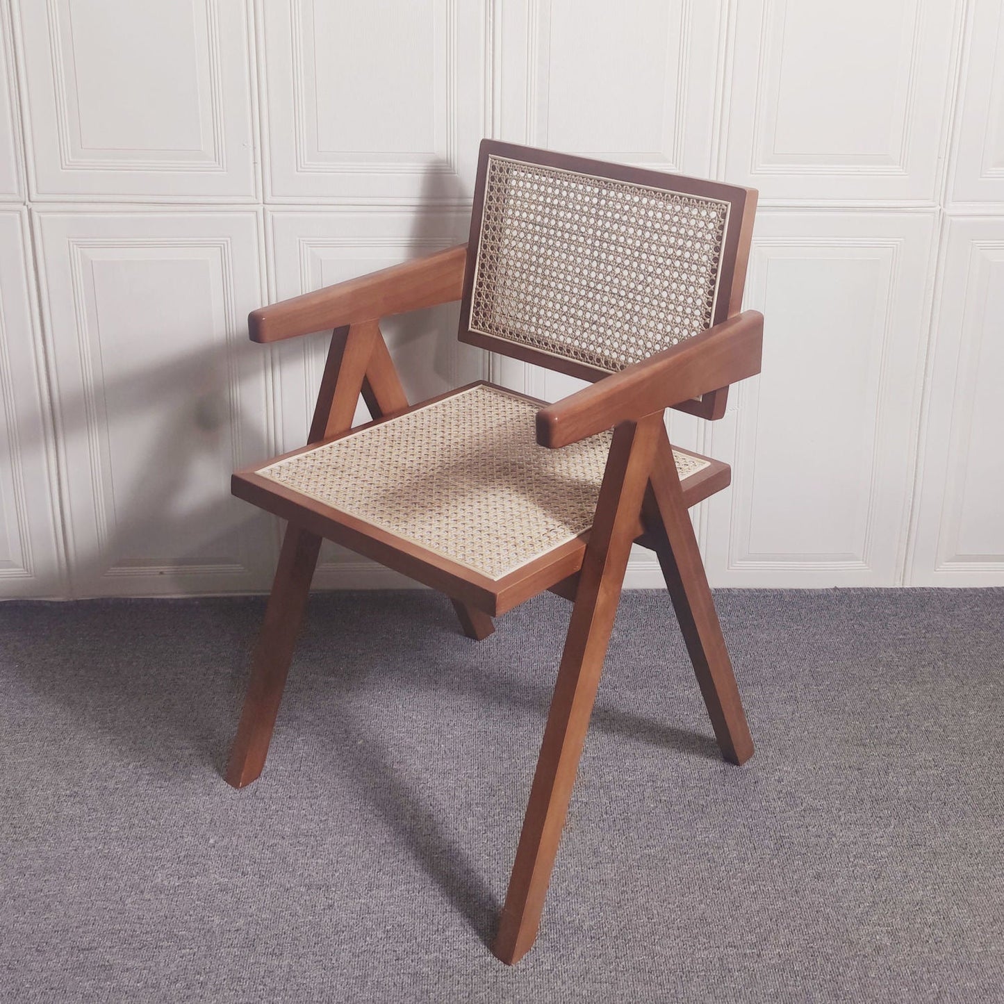 Contemporary Dining Room Chair 20'' Wide Open Arm Chair with 4 Wood Legs for Home Use Clearhalo ' kitchen&dining_furn' 'Dining Chairs' 'Dining Tables & Seating' 'dining_chair' 'furn' 'furn_dining_chair' 'Furniture' 'furniture_dining_chair' 'Kitchen & Dining Furniture' 'kitchen' 3493893