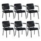 Industrial Style Metal Matte Finish Dinning Arm Chair Open Back Dining Chair Black 6 Piece Set Clearhalo ' kitchen&dining_furn' 'Dining Chairs' 'Dining Tables & Seating' 'dining_chair' 'furn' 'furn_dining_chair' 'Furniture' 'furniture_dining_chair' 'Kitchen & Dining Furniture' 'kitchen' 3493911