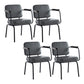 Industrial Style Metal Matte Finish Dinning Arm Chair Open Back Dining Chair Grey 4 Piece Set Clearhalo ' kitchen&dining_furn' 'Dining Chairs' 'Dining Tables & Seating' 'dining_chair' 'furn' 'furn_dining_chair' 'Furniture' 'furniture_dining_chair' 'Kitchen & Dining Furniture' 'kitchen' 3493919