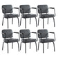 Industrial Style Metal Matte Finish Dinning Arm Chair Open Back Dining Chair Grey 6 Piece Set Clearhalo ' kitchen&dining_furn' 'Dining Chairs' 'Dining Tables & Seating' 'dining_chair' 'furn' 'furn_dining_chair' 'Furniture' 'furniture_dining_chair' 'Kitchen & Dining Furniture' 'kitchen' 3493920