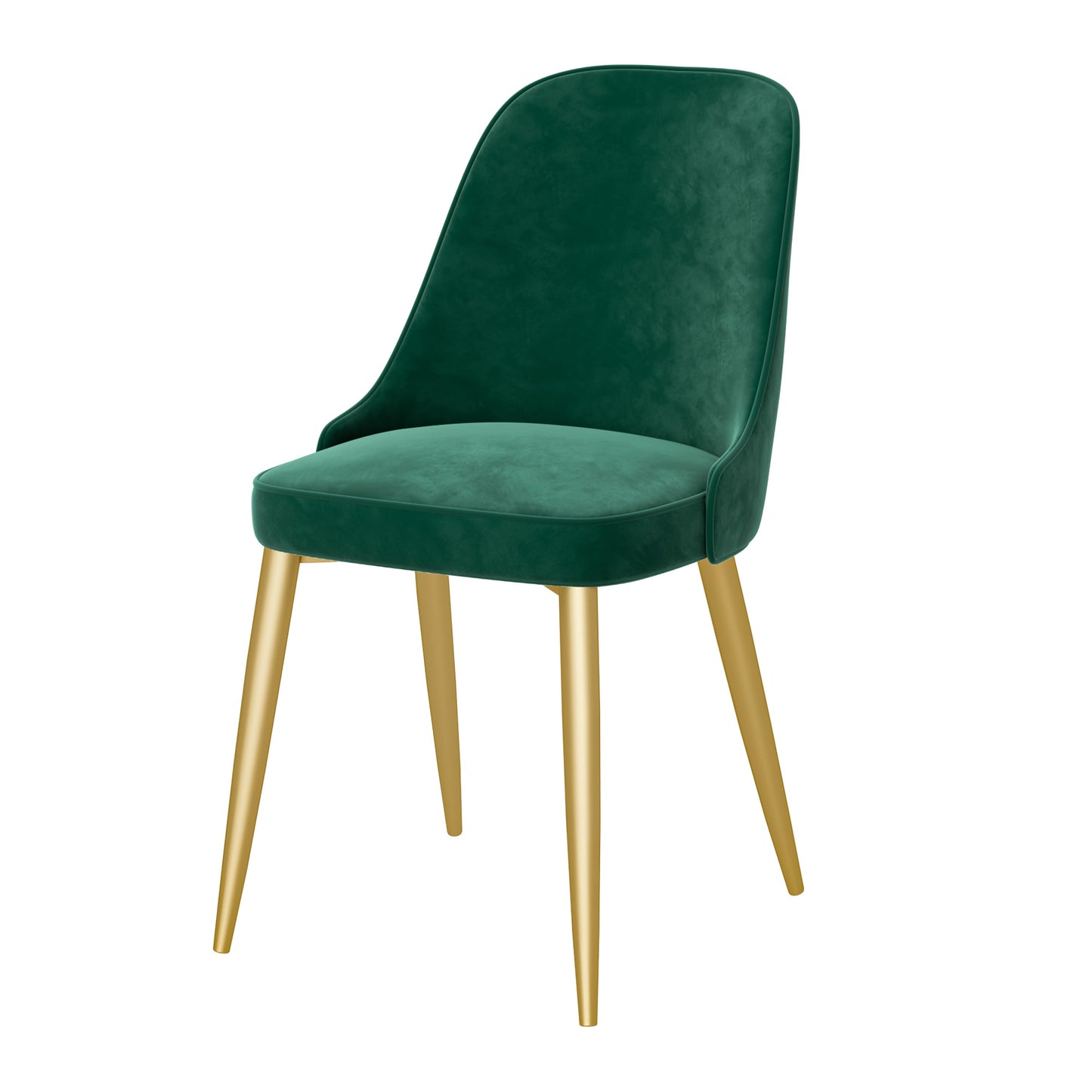 Modern Mental Solid Back Dining Side Chair Gold Kitchen Dining Side Chair Blackish Green 1 Piece Clearhalo ' kitchen&dining_furn' 'Dining Chairs' 'Dining Tables & Seating' 'dining_chair' 'furn' 'furn_dining_chair' 'Furniture' 'furniture_dining_chair' 'Kitchen & Dining Furniture' 'kitchen' 3493933