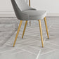 Modern Mental Solid Back Dining Side Chair Gold Kitchen Dining Side Chair Clearhalo ' kitchen&dining_furn' 'Dining Chairs' 'Dining Tables & Seating' 'dining_chair' 'furn' 'furn_dining_chair' 'Furniture' 'furniture_dining_chair' 'Kitchen & Dining Furniture' 'kitchen' 3493940
