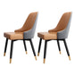 Modern Mental Solid Back Dining Side Chair Gold Kitchen Dining Side Chair Gray-Orange 2 Piece Set Clearhalo ' kitchen&dining_furn' 'Dining Chairs' 'Dining Tables & Seating' 'dining_chair' 'furn' 'furn_dining_chair' 'Furniture' 'furniture_dining_chair' 'Kitchen & Dining Furniture' 'kitchen' 3493958