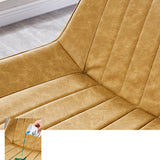 Contemporary Kitchen Dining Side Chair Leather Solid Back Chairs with Metal Legs Clearhalo ' kitchen&dining_furn' 'Dining Chairs' 'Dining Tables & Seating' 'dining_chair' 'furn' 'furn_dining_chair' 'Furniture' 'furniture_dining_chair' 'Kitchen & Dining Furniture' 'kitchen' 3493970