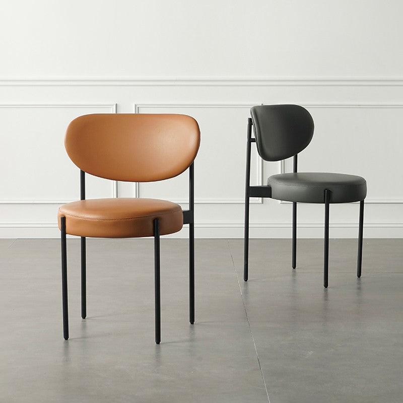 Modern Metal Base Indoor Chair 32''H Open Back Dining Side Chair with 4 Legs Clearhalo ' kitchen&dining_furn' 'Dining Chairs' 'Dining Tables & Seating' 'dining_chair' 'furn' 'furn_dining_chair' 'Furniture' 'furniture_dining_chair' 'Kitchen & Dining Furniture' 'kitchen' 3493996