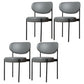 Modern Metal Base Indoor Chair 32''H Open Back Dining Side Chair with 4 Legs Grey 4 Piece Set Clearhalo ' kitchen&dining_furn' 'Dining Chairs' 'Dining Tables & Seating' 'dining_chair' 'furn' 'furn_dining_chair' 'Furniture' 'furniture_dining_chair' 'Kitchen & Dining Furniture' 'kitchen' 3494001