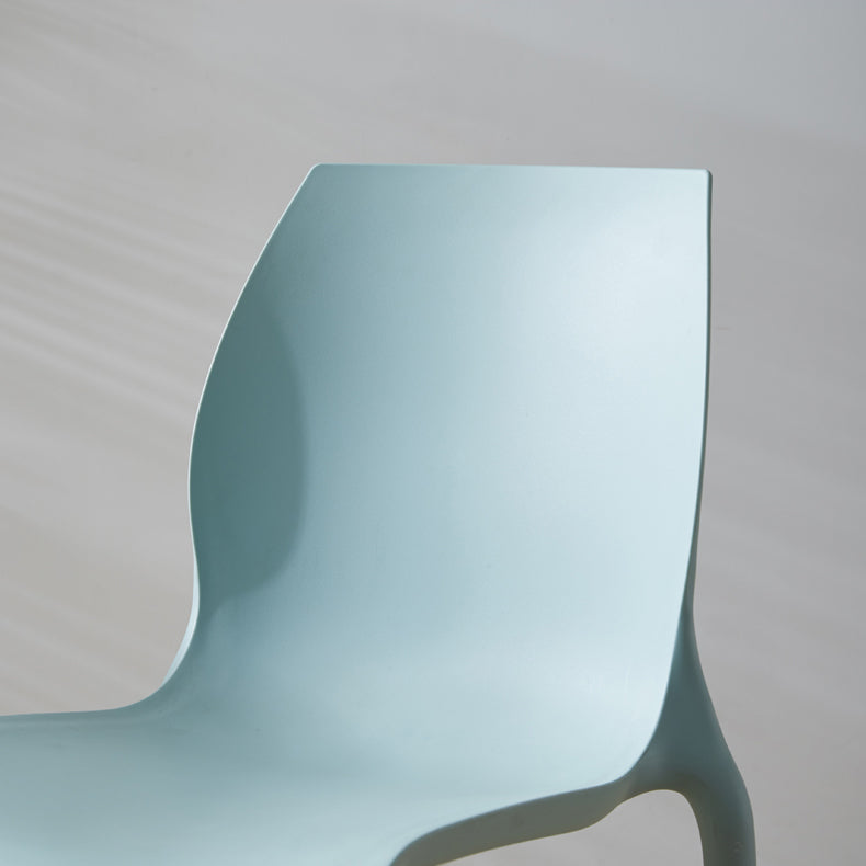 Contemporary Plastic Dining Room Chair Multicolor Stackable Side Chair Clearhalo ' kitchen&dining_furn' 'Dining Chairs' 'Dining Tables & Seating' 'dining_chair' 'furn' 'furn_dining_chair' 'Furniture' 'furniture_dining_chair' 'Kitchen & Dining Furniture' 'kitchen' 3494033