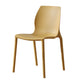 Contemporary Plastic Dining Room Chair Multicolor Stackable Side Chair Yellow 1 Piece Clearhalo ' kitchen&dining_furn' 'Dining Chairs' 'Dining Tables & Seating' 'dining_chair' 'furn' 'furn_dining_chair' 'Furniture' 'furniture_dining_chair' 'Kitchen & Dining Furniture' 'kitchen' 3494035