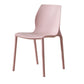 Contemporary Plastic Dining Room Chair Multicolor Stackable Side Chair Pink 1 Piece Clearhalo ' kitchen&dining_furn' 'Dining Chairs' 'Dining Tables & Seating' 'dining_chair' 'furn' 'furn_dining_chair' 'Furniture' 'furniture_dining_chair' 'Kitchen & Dining Furniture' 'kitchen' 3494051