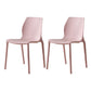 Contemporary Plastic Dining Room Chair Multicolor Stackable Side Chair Pink 2 Piece Set Clearhalo ' kitchen&dining_furn' 'Dining Chairs' 'Dining Tables & Seating' 'dining_chair' 'furn' 'furn_dining_chair' 'Furniture' 'furniture_dining_chair' 'Kitchen & Dining Furniture' 'kitchen' 3494052