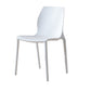 Contemporary Plastic Dining Room Chair Multicolor Stackable Side Chair White 1 Piece Clearhalo ' kitchen&dining_furn' 'Dining Chairs' 'Dining Tables & Seating' 'dining_chair' 'furn' 'furn_dining_chair' 'Furniture' 'furniture_dining_chair' 'Kitchen & Dining Furniture' 'kitchen' 3494057