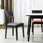 Contemporary Dining Chair 16'' Wide Open Side Chair with 4 Black Wood Legs for Home Use Clearhalo ' kitchen&dining_furn' 'Dining Chairs' 'Dining Tables & Seating' 'dining_chair' 'furn' 'furn_dining_chair' 'Furniture' 'furniture_dining_chair' 'Kitchen & Dining Furniture' 'kitchen' 3494060