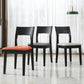 Contemporary Dining Chair 16'' Wide Open Side Chair with 4 Black Wood Legs for Home Use Clearhalo ' kitchen&dining_furn' 'Dining Chairs' 'Dining Tables & Seating' 'dining_chair' 'furn' 'furn_dining_chair' 'Furniture' 'furniture_dining_chair' 'Kitchen & Dining Furniture' 'kitchen' 3494065