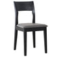 Contemporary Dining Chair 16'' Wide Open Side Chair with 4 Black Wood Legs for Home Use Clearhalo ' kitchen&dining_furn' 'Dining Chairs' 'Dining Tables & Seating' 'dining_chair' 'furn' 'furn_dining_chair' 'Furniture' 'furniture_dining_chair' 'Kitchen & Dining Furniture' 'kitchen' 3494068