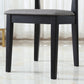 Contemporary Dining Chair 16'' Wide Open Side Chair with 4 Black Wood Legs for Home Use Clearhalo ' kitchen&dining_furn' 'Dining Chairs' 'Dining Tables & Seating' 'dining_chair' 'furn' 'furn_dining_chair' 'Furniture' 'furniture_dining_chair' 'Kitchen & Dining Furniture' 'kitchen' 3494073