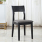 Contemporary Dining Chair 16'' Wide Open Side Chair with 4 Black Wood Legs for Home Use Clearhalo ' kitchen&dining_furn' 'Dining Chairs' 'Dining Tables & Seating' 'dining_chair' 'furn' 'furn_dining_chair' 'Furniture' 'furniture_dining_chair' 'Kitchen & Dining Furniture' 'kitchen' 3494079