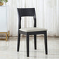 Contemporary Dining Chair 16'' Wide Open Side Chair with 4 Black Wood Legs for Home Use Clearhalo ' kitchen&dining_furn' 'Dining Chairs' 'Dining Tables & Seating' 'dining_chair' 'furn' 'furn_dining_chair' 'Furniture' 'furniture_dining_chair' 'Kitchen & Dining Furniture' 'kitchen' 3494080