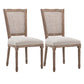 Country Style Wood Indoor Open Back Dining Side Chair 20'' Wide Dining Chair Off-White 2 Piece Set Clearhalo ' kitchen&dining_furn' 'Dining Chairs' 'Dining Tables & Seating' 'dining_chair' 'furn' 'furn_dining_chair' 'Furniture' 'furniture_dining_chair' 'Kitchen & Dining Furniture' 'kitchen' 3494093