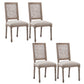 Country Style Wood Indoor Open Back Dining Side Chair 20'' Wide Dining Chair Textured White 4 Piece Set Clearhalo ' kitchen&dining_furn' 'Dining Chairs' 'Dining Tables & Seating' 'dining_chair' 'furn' 'furn_dining_chair' 'Furniture' 'furniture_dining_chair' 'Kitchen & Dining Furniture' 'kitchen' 3494100