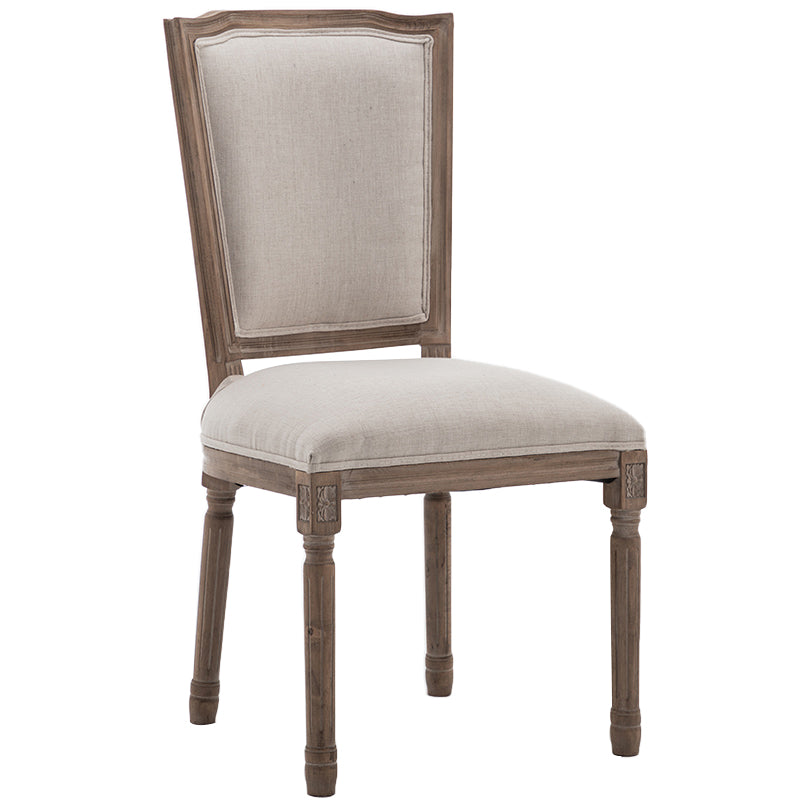 Country Style Wood Indoor Open Back Dining Side Chair 20'' Wide Dining Chair Ivory 1 Piece Clearhalo ' kitchen&dining_furn' 'Dining Chairs' 'Dining Tables & Seating' 'dining_chair' 'furn' 'furn_dining_chair' 'Furniture' 'furniture_dining_chair' 'Kitchen & Dining Furniture' 'kitchen' 3494103