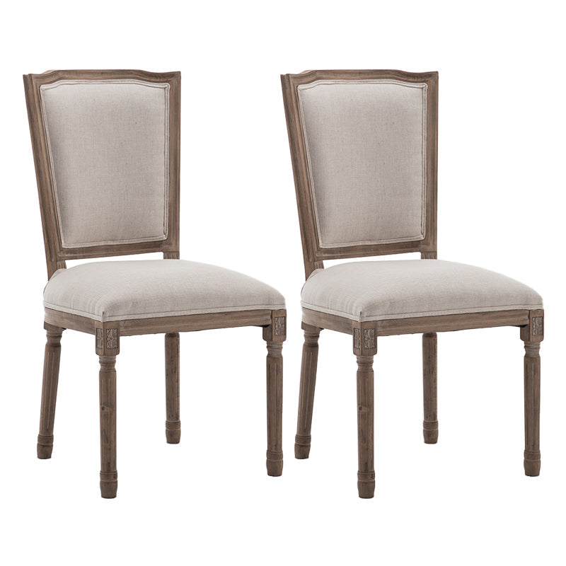 Country Style Wood Indoor Open Back Dining Side Chair 20'' Wide Dining Chair Ivory 2 Piece Set Clearhalo ' kitchen&dining_furn' 'Dining Chairs' 'Dining Tables & Seating' 'dining_chair' 'furn' 'furn_dining_chair' 'Furniture' 'furniture_dining_chair' 'Kitchen & Dining Furniture' 'kitchen' 3494105