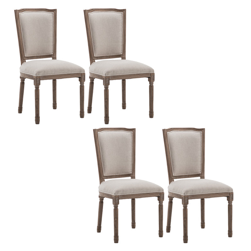 Country Style Wood Indoor Open Back Dining Side Chair 20'' Wide Dining Chair Ivory 4 Piece Set Clearhalo ' kitchen&dining_furn' 'Dining Chairs' 'Dining Tables & Seating' 'dining_chair' 'furn' 'furn_dining_chair' 'Furniture' 'furniture_dining_chair' 'Kitchen & Dining Furniture' 'kitchen' 3494106