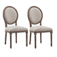 Country Style Wood Indoor Open Back Dining Side Chair 20'' Wide Dining Chair White-Brown 2 Piece Set Clearhalo ' kitchen&dining_furn' 'Dining Chairs' 'Dining Tables & Seating' 'dining_chair' 'furn' 'furn_dining_chair' 'Furniture' 'furniture_dining_chair' 'Kitchen & Dining Furniture' 'kitchen' 3494113