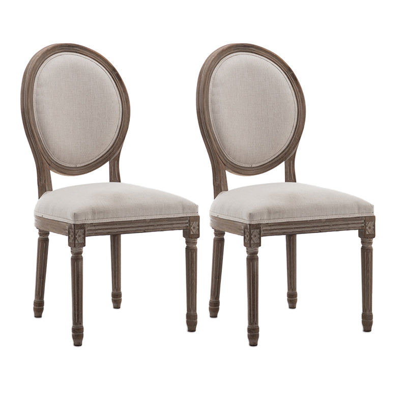 Country Style Wood Indoor Open Back Dining Side Chair 20'' Wide Dining Chair White-Brown 2 Piece Set Clearhalo ' kitchen&dining_furn' 'Dining Chairs' 'Dining Tables & Seating' 'dining_chair' 'furn' 'furn_dining_chair' 'Furniture' 'furniture_dining_chair' 'Kitchen & Dining Furniture' 'kitchen' 3494113