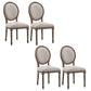 Country Style Wood Indoor Open Back Dining Side Chair 20'' Wide Dining Chair White-Brown 4 Piece Set Clearhalo ' kitchen&dining_furn' 'Dining Chairs' 'Dining Tables & Seating' 'dining_chair' 'furn' 'furn_dining_chair' 'Furniture' 'furniture_dining_chair' 'Kitchen & Dining Furniture' 'kitchen' 3494114