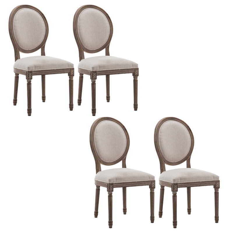 Country Style Wood Indoor Open Back Dining Side Chair 20'' Wide Dining Chair White-Brown 4 Piece Set Clearhalo ' kitchen&dining_furn' 'Dining Chairs' 'Dining Tables & Seating' 'dining_chair' 'furn' 'furn_dining_chair' 'Furniture' 'furniture_dining_chair' 'Kitchen & Dining Furniture' 'kitchen' 3494114