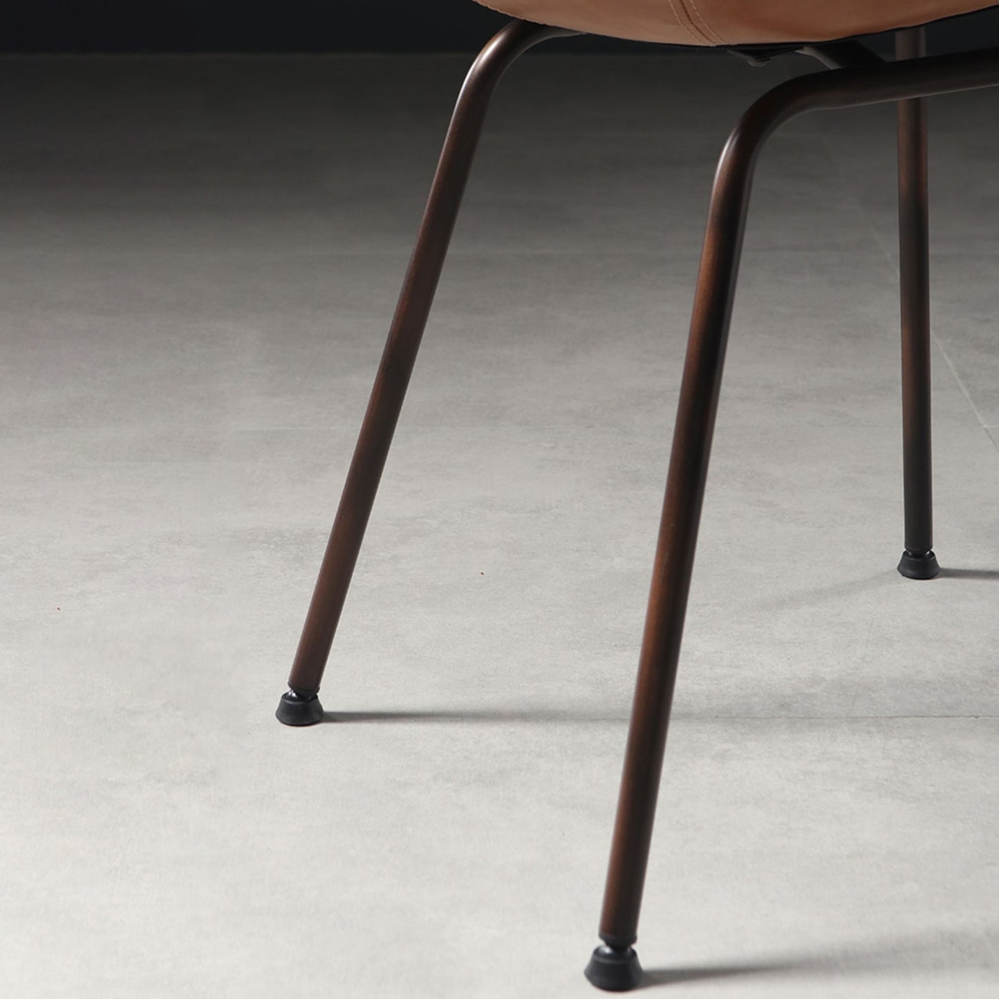 Industrial Style Metal Matte Finish Dining Arm Chair Solid Back Dining Chair Clearhalo ' kitchen&dining_furn' 'Dining Chairs' 'Dining Tables & Seating' 'dining_chair' 'Furniture' 'furniture_dining_chair' 'Kitchen & Dining Furniture' 'kitchen' 3494129