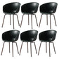 Industrial Style Metal Matte Finish Dining Arm Chair Solid Back Dining Chair Blackish Green Set of 6 Clearhalo ' kitchen&dining_furn' 'Dining Chairs' 'Dining Tables & Seating' 'dining_chair' 'Furniture' 'furniture_dining_chair' 'Kitchen & Dining Furniture' 'kitchen' 3494137