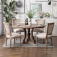 Wood Farmhouse Dining Arm Chair with Cushion Open Back Dining Side Chair for Home Clearhalo ' kitchen&dining_furn' 'Dining Chairs' 'Dining Tables & Seating' 'dining_chair' 'furn' 'furn_dining_chair' 'Furniture' 'furniture_dining_chair' 'Kitchen & Dining Furniture' 'kitchen' 3494163