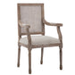 Wood Farmhouse Dining Arm Chair with Cushion Open Back Dining Side Chair for Home Gray-White 1 Piece Clearhalo ' kitchen&dining_furn' 'Dining Chairs' 'Dining Tables & Seating' 'dining_chair' 'furn' 'furn_dining_chair' 'Furniture' 'furniture_dining_chair' 'Kitchen & Dining Furniture' 'kitchen' 3494166