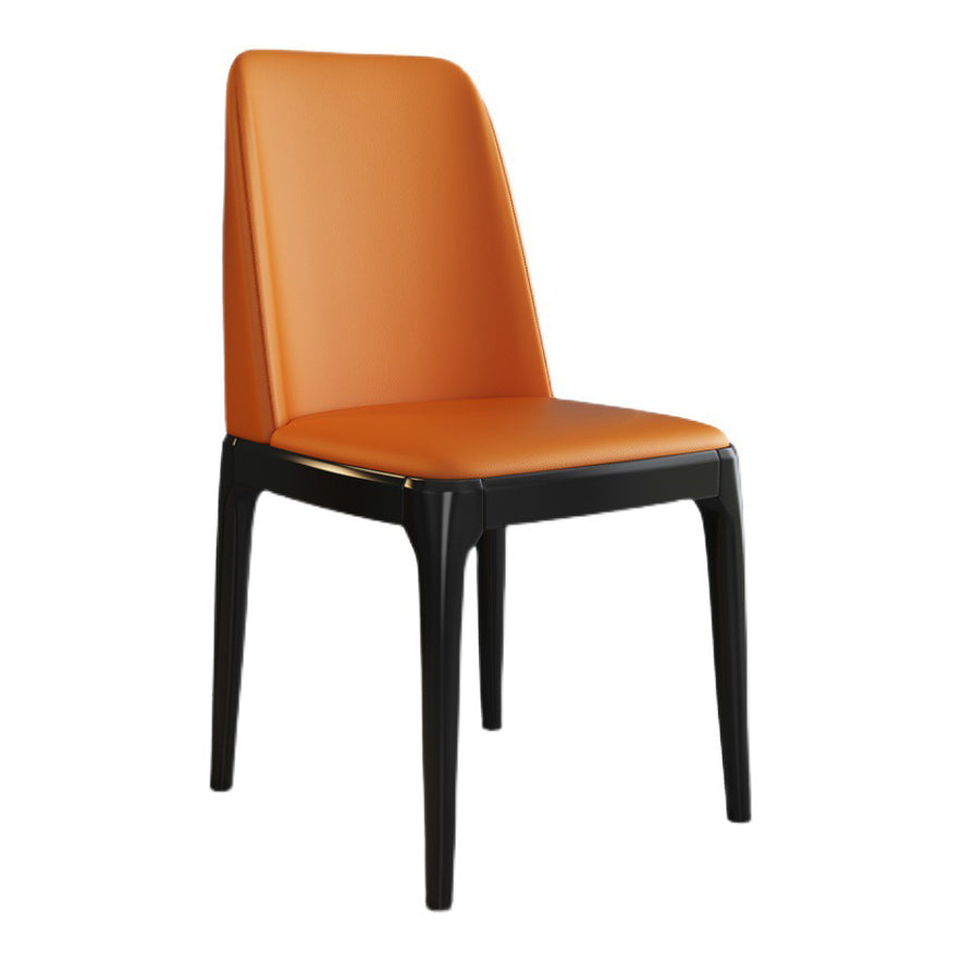 Glam Scandinavian Kitchen Dining Room Wood Chairs Solid Back Side Chair Set Clearhalo ' kitchen&dining_furn' 'Dining Chairs' 'Dining Tables & Seating' 'dining_chair' 'furn' 'furn_dining_chair' 'Furniture' 'furniture_dining_chair' 'Kitchen & Dining Furniture' 'kitchen' 3494178