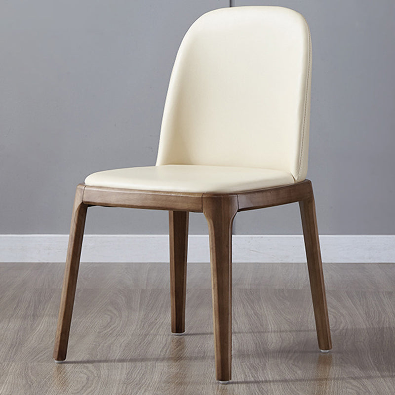 Glam Scandinavian Kitchen Dining Room Wood Chairs Solid Back Side Chair Set Clearhalo ' kitchen&dining_furn' 'Dining Chairs' 'Dining Tables & Seating' 'dining_chair' 'furn' 'furn_dining_chair' 'Furniture' 'furniture_dining_chair' 'Kitchen & Dining Furniture' 'kitchen' 3494184