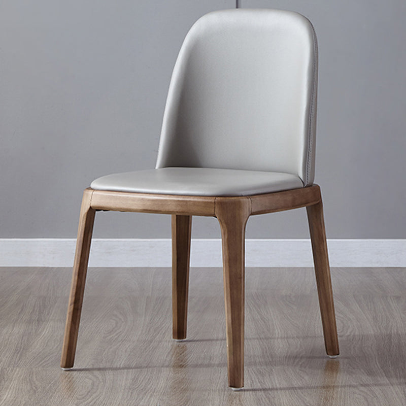 Glam Scandinavian Kitchen Dining Room Wood Chairs Solid Back Side Chair Set Clearhalo ' kitchen&dining_furn' 'Dining Chairs' 'Dining Tables & Seating' 'dining_chair' 'furn' 'furn_dining_chair' 'Furniture' 'furniture_dining_chair' 'Kitchen & Dining Furniture' 'kitchen' 3494186