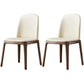 Glam Scandinavian Kitchen Dining Room Wood Chairs Solid Back Side Chair Set Off-White 2 Piece Set Walnut Clearhalo ' kitchen&dining_furn' 'Dining Chairs' 'Dining Tables & Seating' 'dining_chair' 'furn' 'furn_dining_chair' 'Furniture' 'furniture_dining_chair' 'Kitchen & Dining Furniture' 'kitchen' 3494187