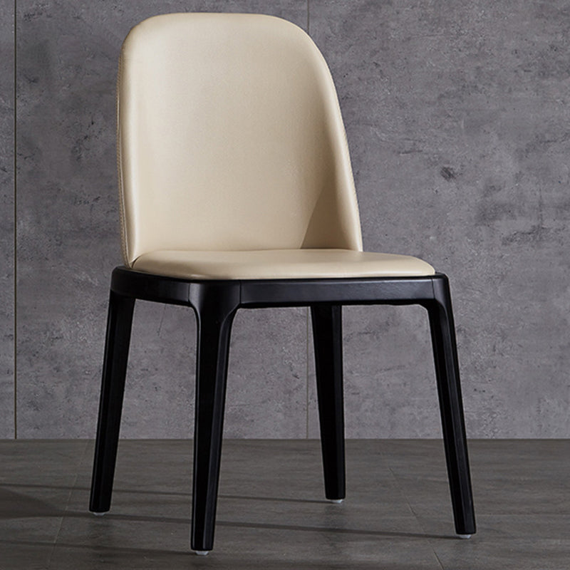 Glam Scandinavian Kitchen Dining Room Wood Chairs Solid Back Side Chair Set Clearhalo ' kitchen&dining_furn' 'Dining Chairs' 'Dining Tables & Seating' 'dining_chair' 'furn' 'furn_dining_chair' 'Furniture' 'furniture_dining_chair' 'Kitchen & Dining Furniture' 'kitchen' 3494190