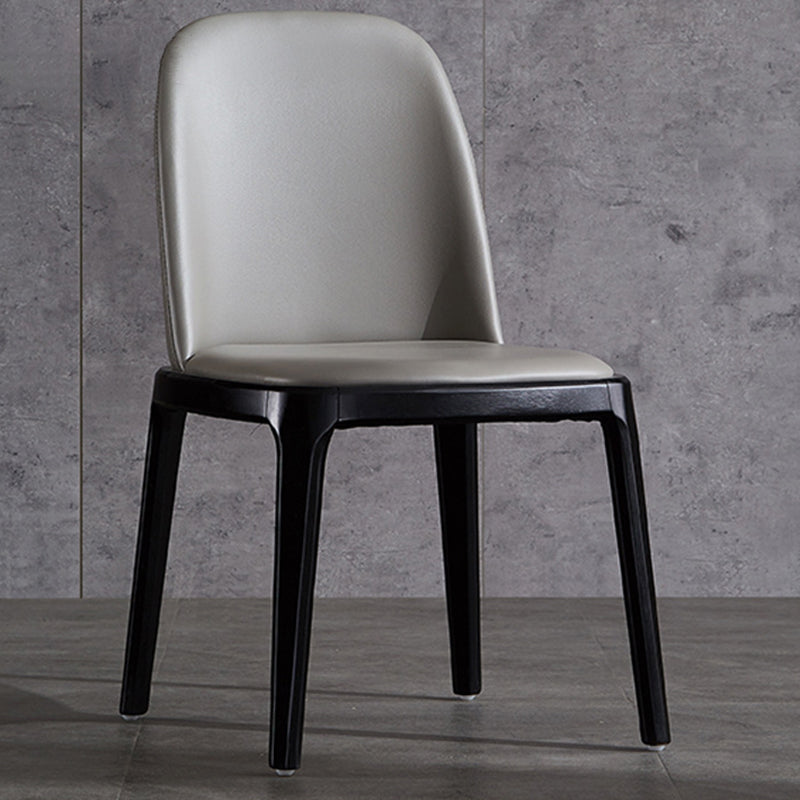 Glam Scandinavian Kitchen Dining Room Wood Chairs Solid Back Side Chair Set Clearhalo ' kitchen&dining_furn' 'Dining Chairs' 'Dining Tables & Seating' 'dining_chair' 'furn' 'furn_dining_chair' 'Furniture' 'furniture_dining_chair' 'Kitchen & Dining Furniture' 'kitchen' 3494191