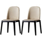 Glam Scandinavian Kitchen Dining Room Wood Chairs Solid Back Side Chair Set Off-White 2 Piece Set Black Clearhalo ' kitchen&dining_furn' 'Dining Chairs' 'Dining Tables & Seating' 'dining_chair' 'furn' 'furn_dining_chair' 'Furniture' 'furniture_dining_chair' 'Kitchen & Dining Furniture' 'kitchen' 3494196
