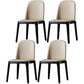 Glam Scandinavian Kitchen Dining Room Wood Chairs Solid Back Side Chair Set Off-White 4 Piece Set Black Clearhalo ' kitchen&dining_furn' 'Dining Chairs' 'Dining Tables & Seating' 'dining_chair' 'furn' 'furn_dining_chair' 'Furniture' 'furniture_dining_chair' 'Kitchen & Dining Furniture' 'kitchen' 3494197