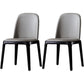 Glam Scandinavian Kitchen Dining Room Wood Chairs Solid Back Side Chair Set Grey 2 Piece Set Black Clearhalo ' kitchen&dining_furn' 'Dining Chairs' 'Dining Tables & Seating' 'dining_chair' 'furn' 'furn_dining_chair' 'Furniture' 'furniture_dining_chair' 'Kitchen & Dining Furniture' 'kitchen' 3494199