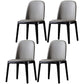 Glam Scandinavian Kitchen Dining Room Wood Chairs Solid Back Side Chair Set Grey 4 Piece Set Black Clearhalo ' kitchen&dining_furn' 'Dining Chairs' 'Dining Tables & Seating' 'dining_chair' 'furn' 'furn_dining_chair' 'Furniture' 'furniture_dining_chair' 'Kitchen & Dining Furniture' 'kitchen' 3494200