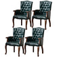 Wood French Country Dining Arm Chair with Color Cushion Parsons Chair for Home Blackish Green 4 Piece Set Clearhalo ' kitchen&dining_furn' 'Dining Chairs' 'Dining Tables & Seating' 'dining_chair' 'furn' 'furn_dining_chair' 'Furniture' 'furniture_dining_chair' 'Kitchen & Dining Furniture' 'kitchen' 3494207